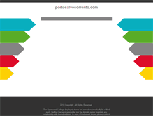 Tablet Screenshot of portosalvosorrento.com